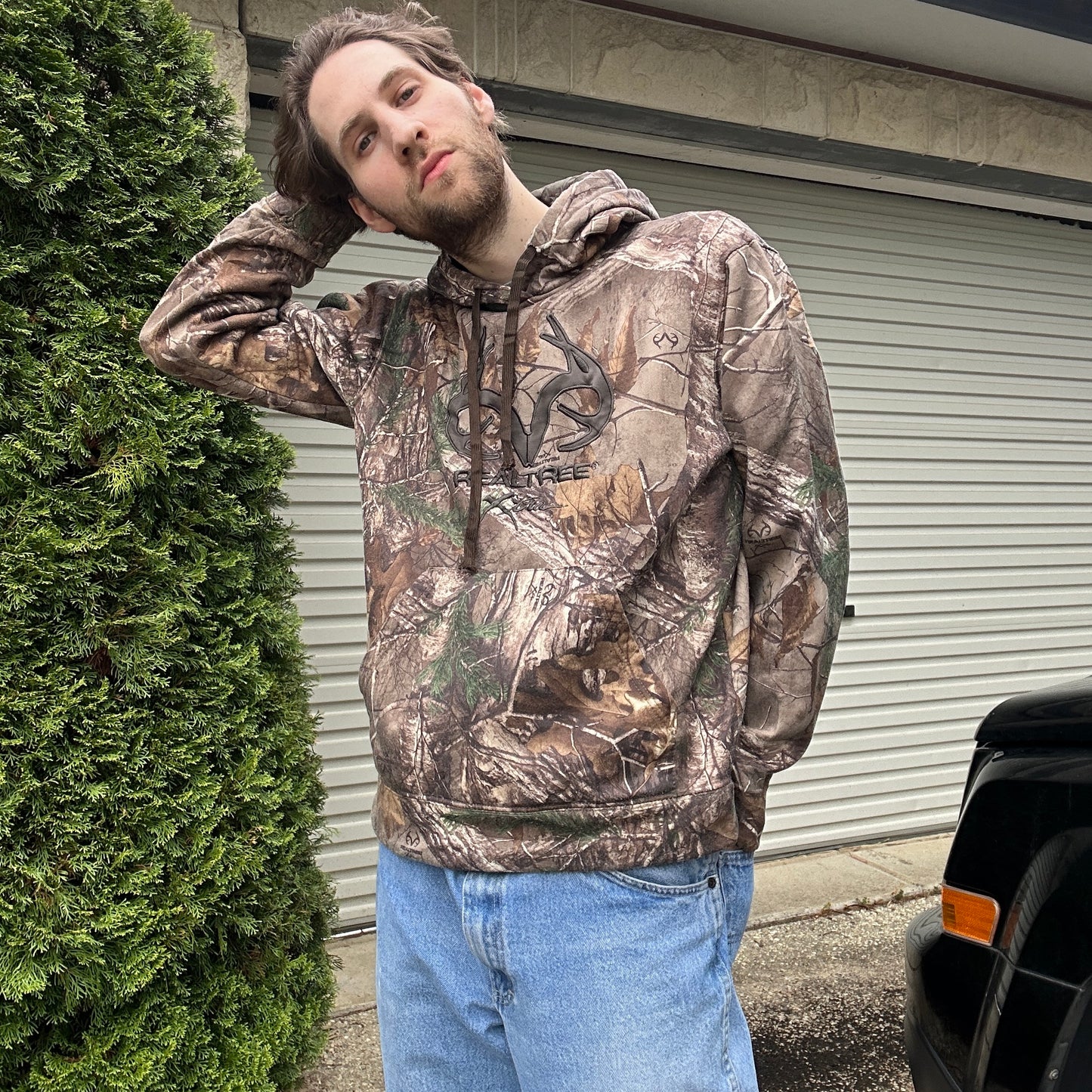 Vintage Realtree Camo Hoodie - L