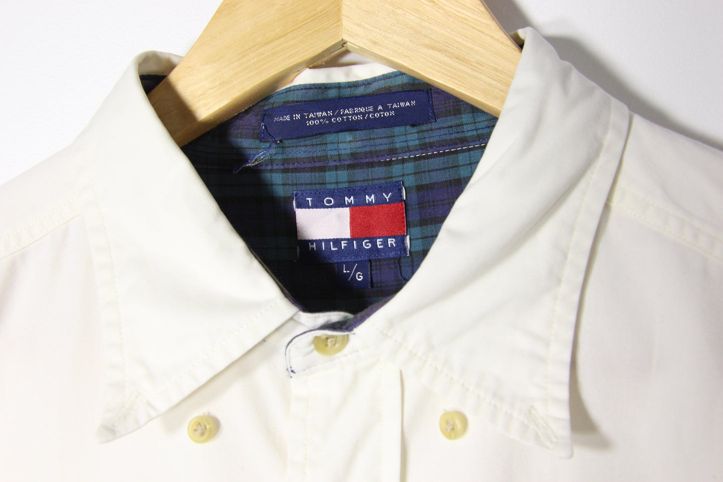 Vintage Tommy Hilfiger Long Sleeve Button Up - L