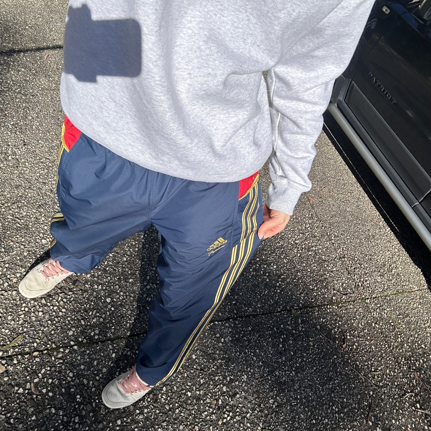 2000's Adidas Tricolor Track Pants - L