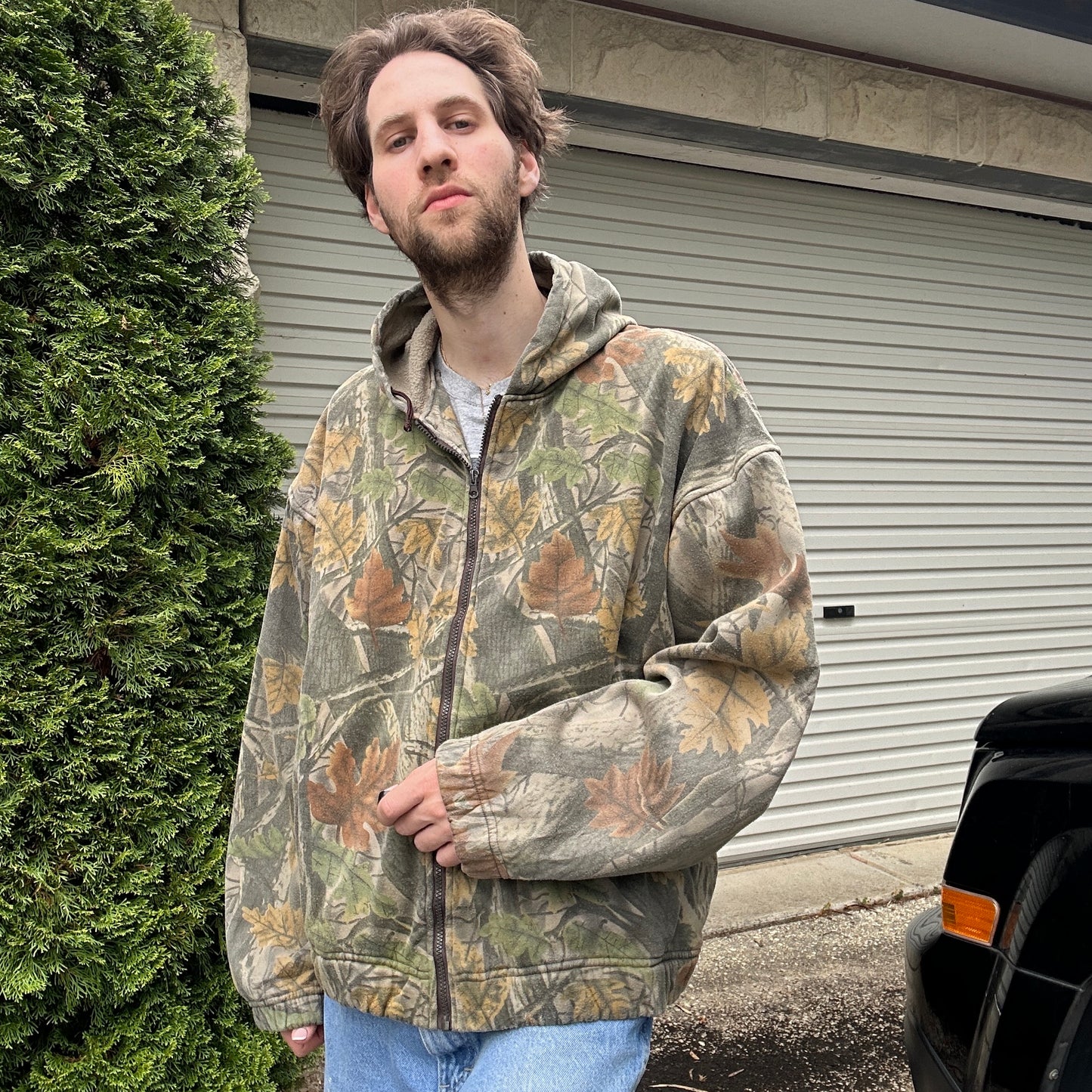 Vintage Realtree Camo Zip Up Hoodie - XL