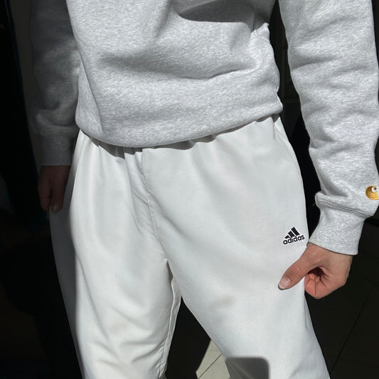 2000's White Adidas Track Pants- XL