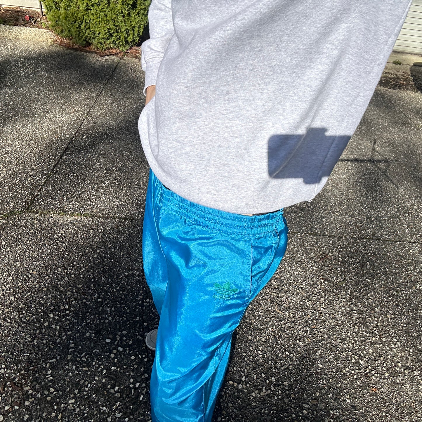 1990's Blue Retro Adidas Track Pants - L