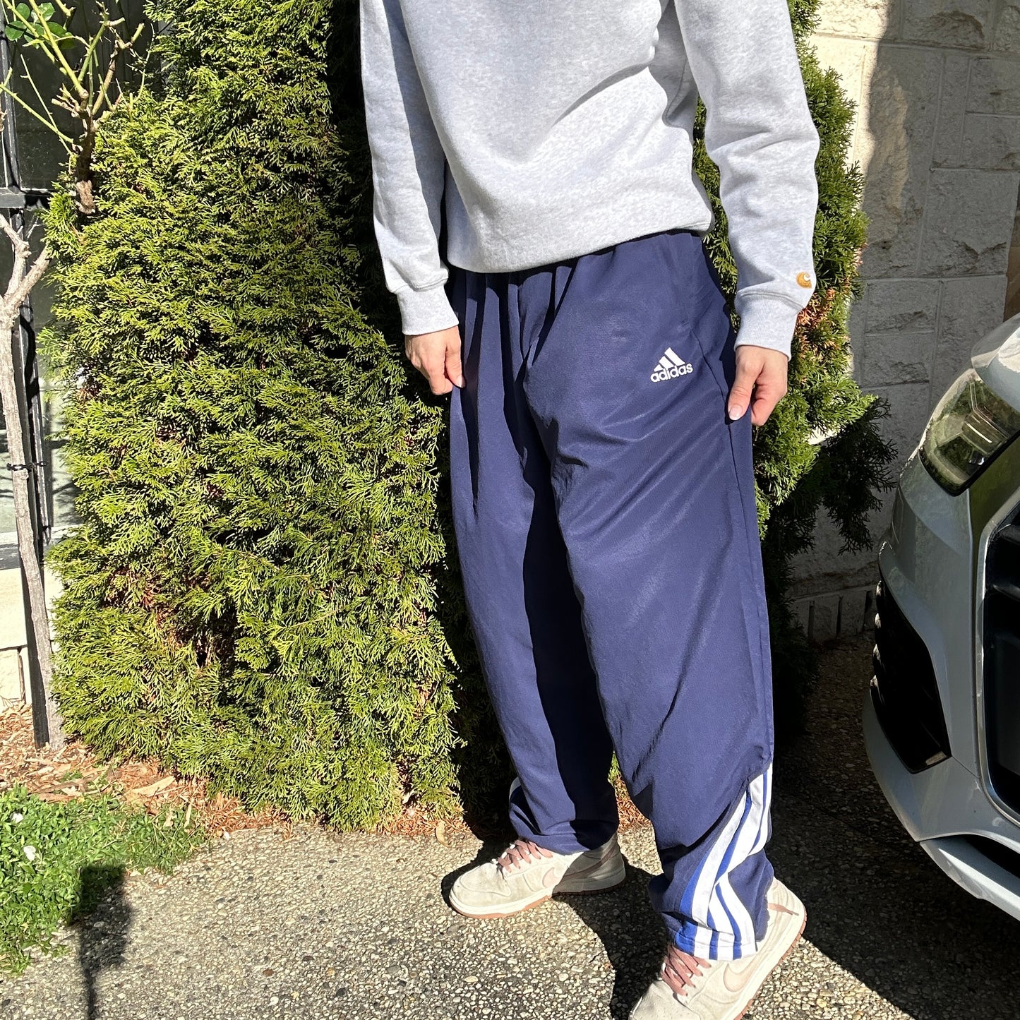 1990's Navy Adidas Track Pants - L