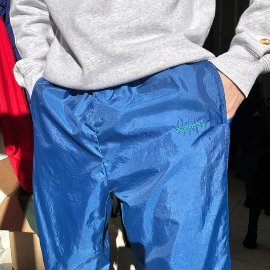 1990's Blue Retro Adidas Track Pants - M/L