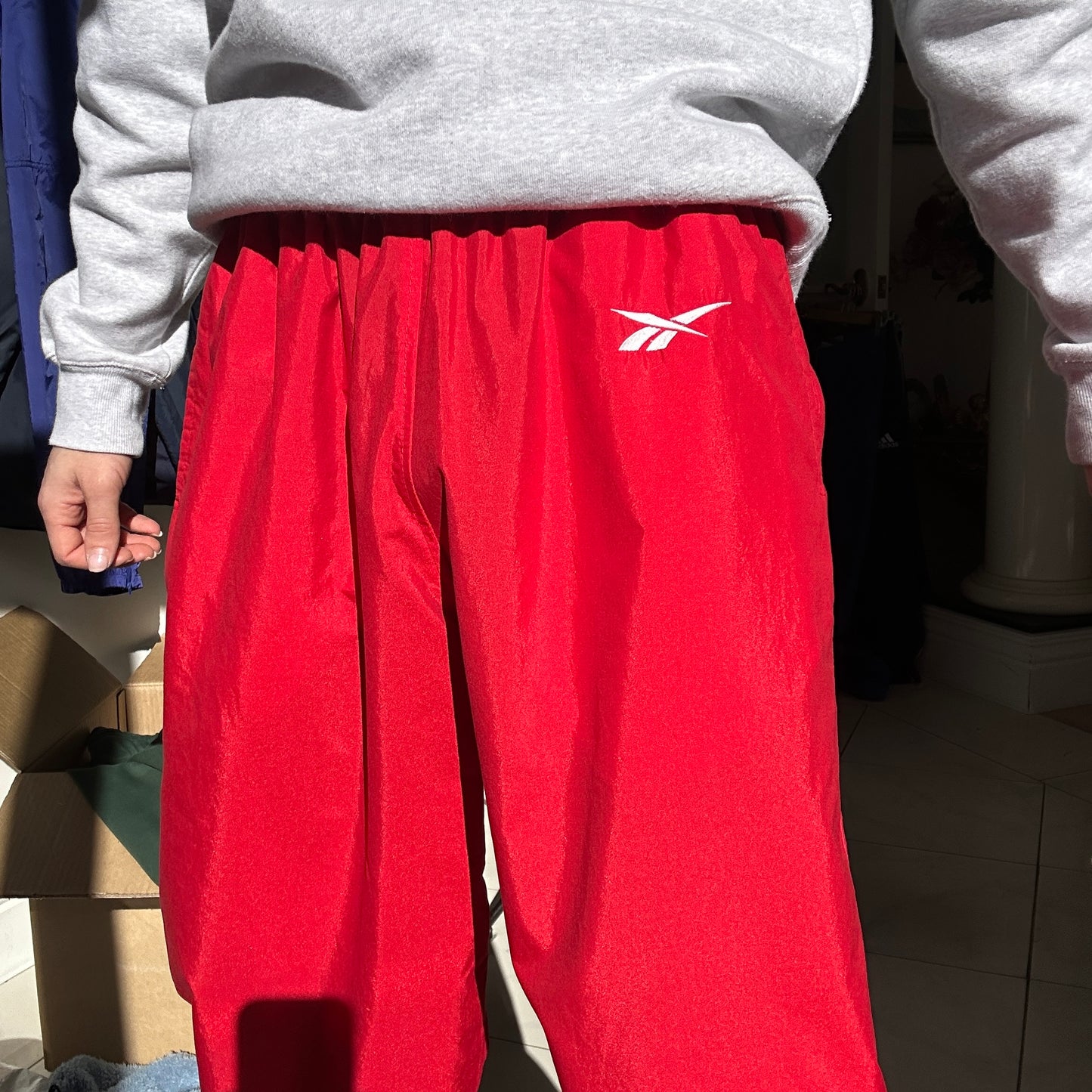 1990's Red Reebok Track Pants - L/XL