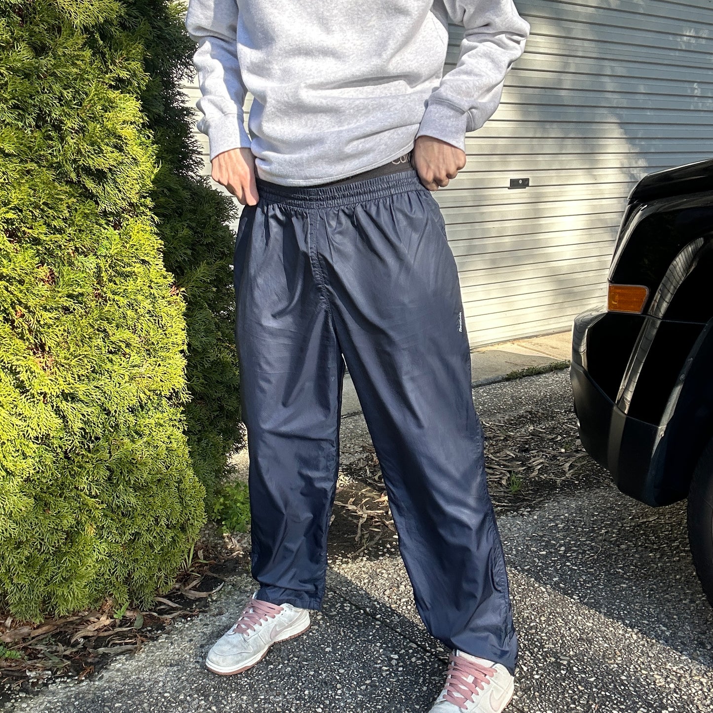 1990's Navy Reebok Track Pants - XL