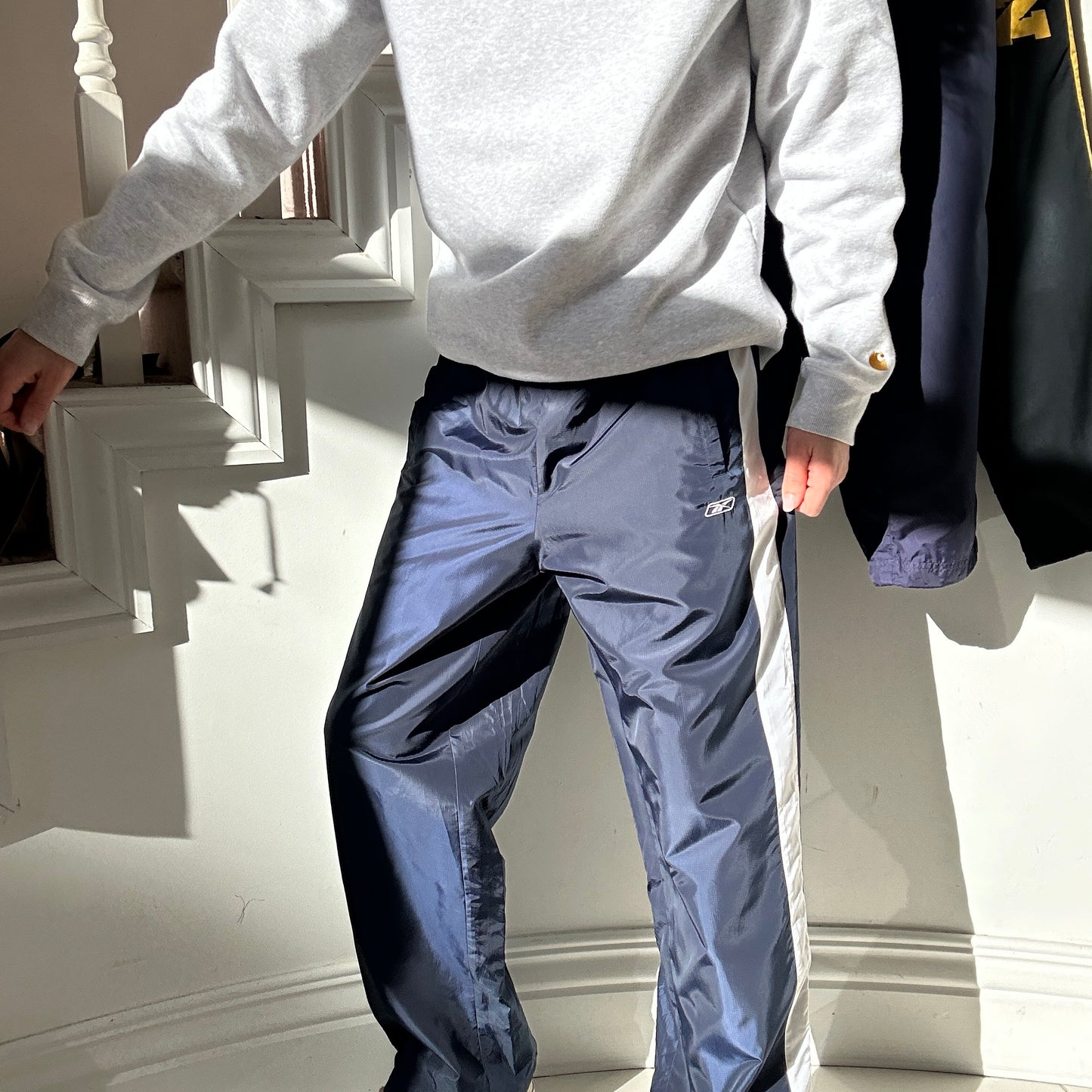 2000's Navy Reebok Track Pants - M/L