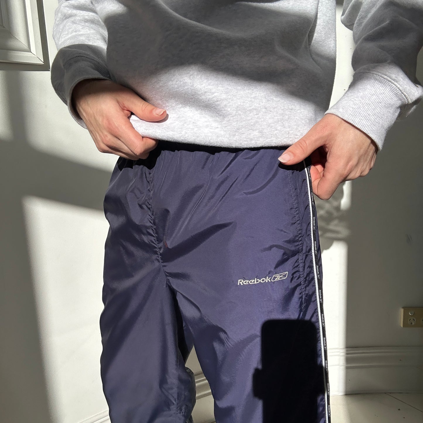 1990's Navy Reebok Track Pants - M