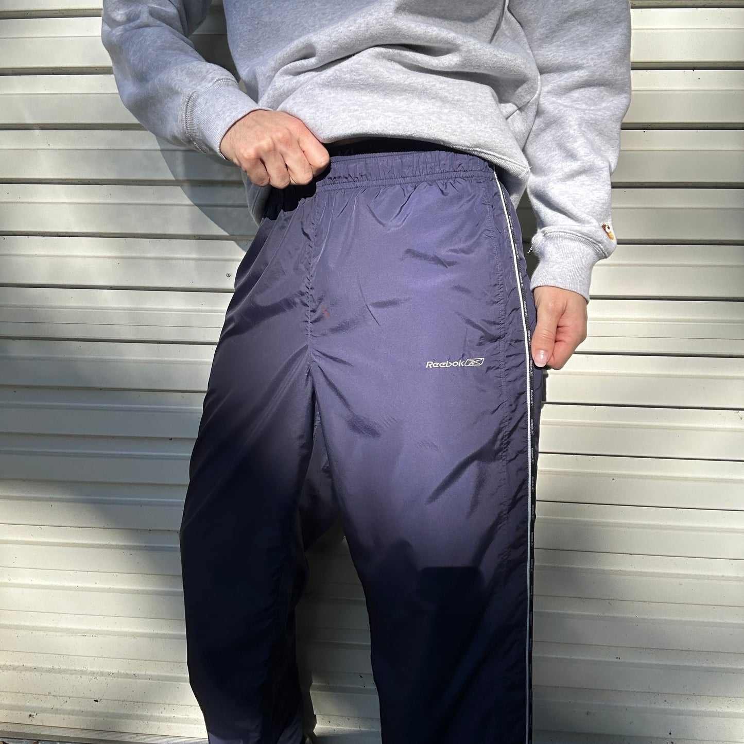 1990's Navy Reebok Track Pants - M