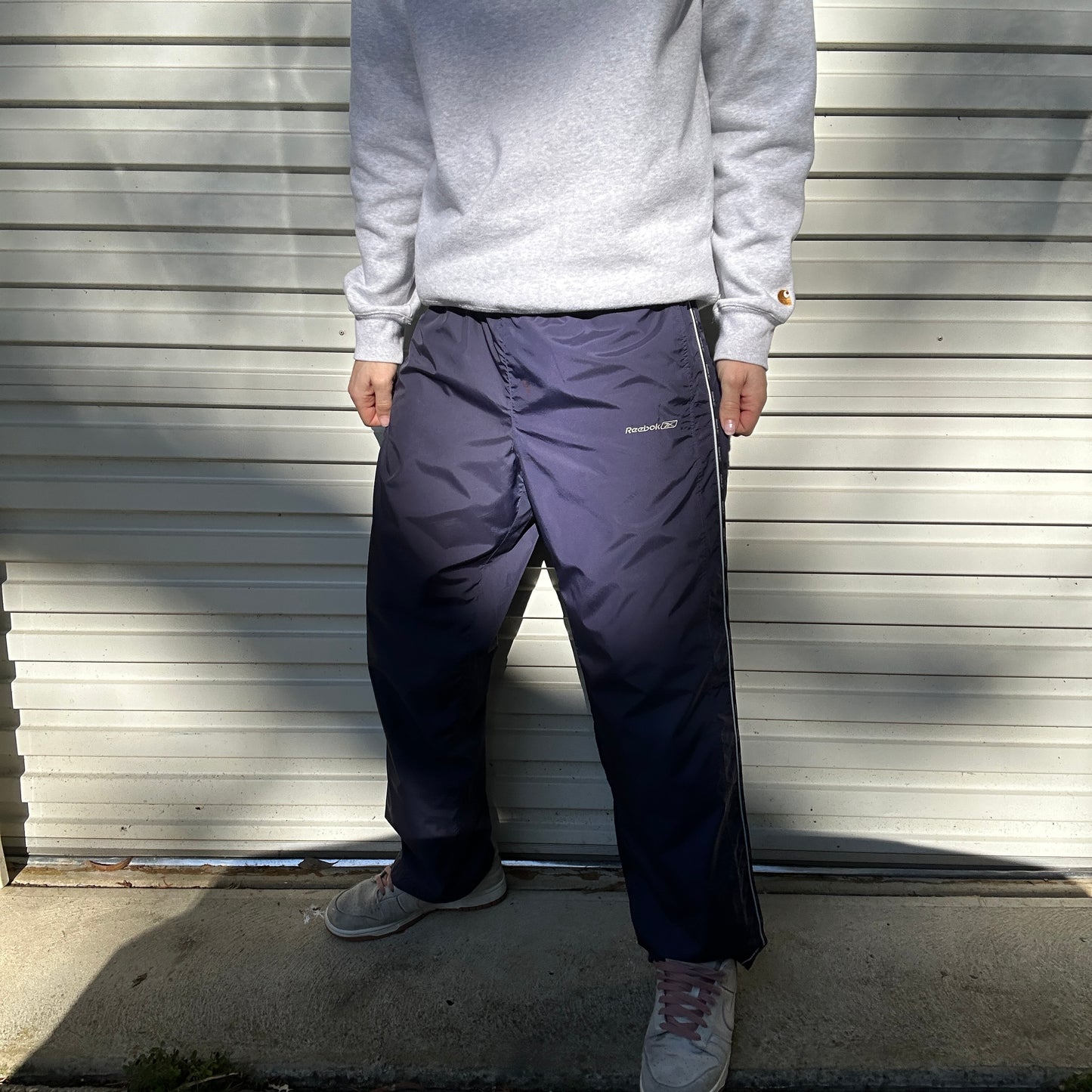 1990's Navy Reebok Track Pants - M