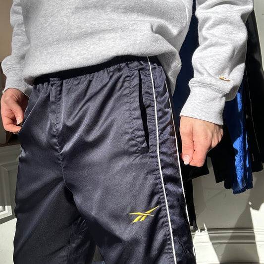 1990's Navy Reebok Track Pants - S/M