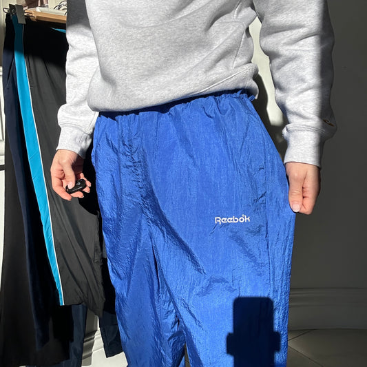 1990's Retro Blue Reebok Track Pants - XL