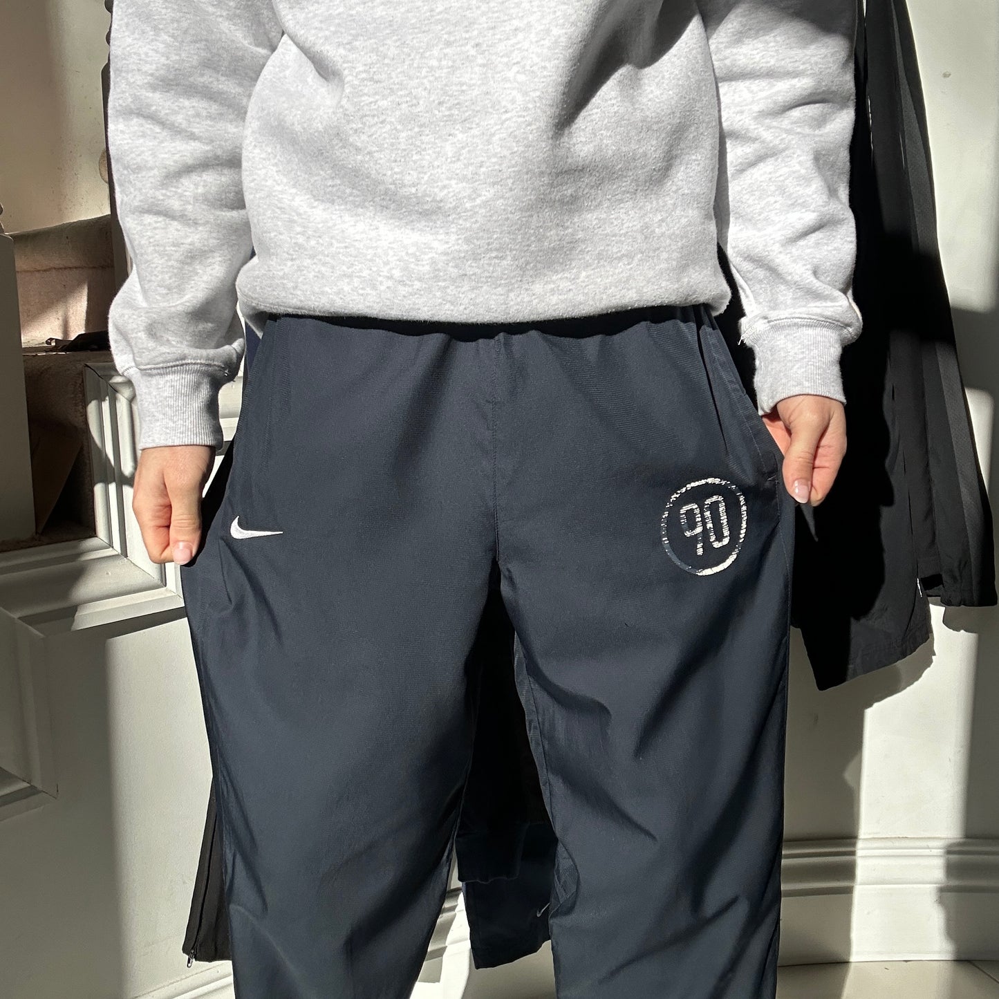 FOR DANIEL 2000's Navy Nike Track Pants - M