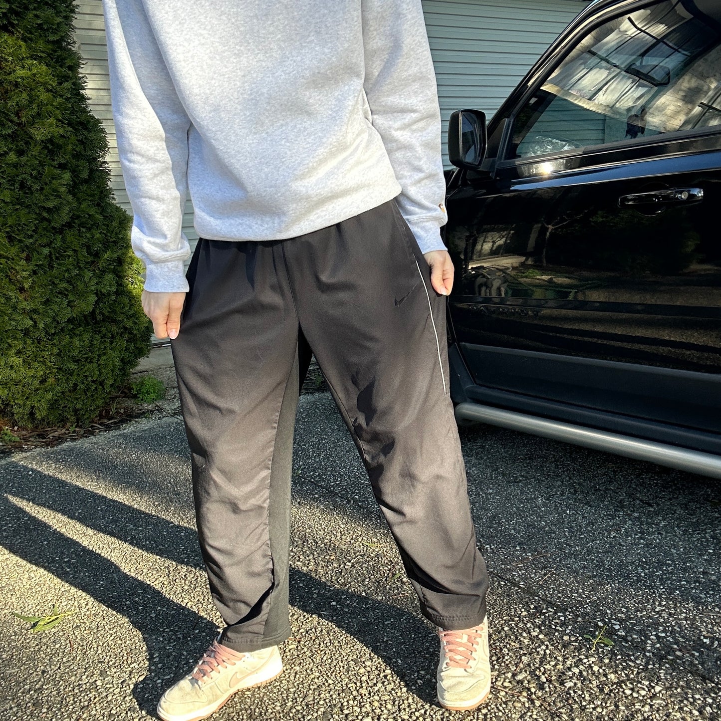 2000's Black Nike Track Pants - L/XL