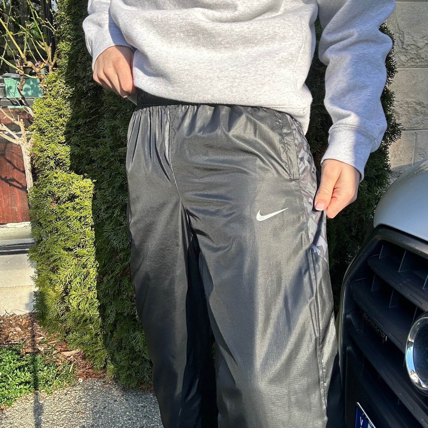 2000's Black Nike Track Pants - L