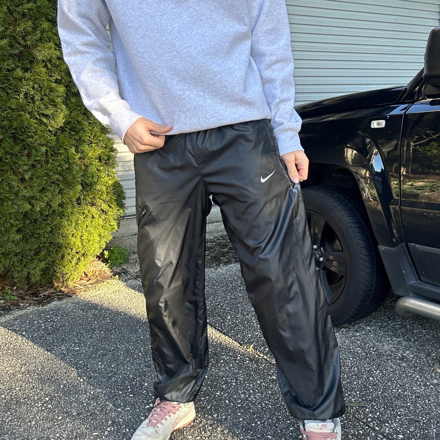 2000's Black Nike Track Pants - L