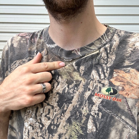Vintage Realtree Mossy Oak Camo Tee - XXL