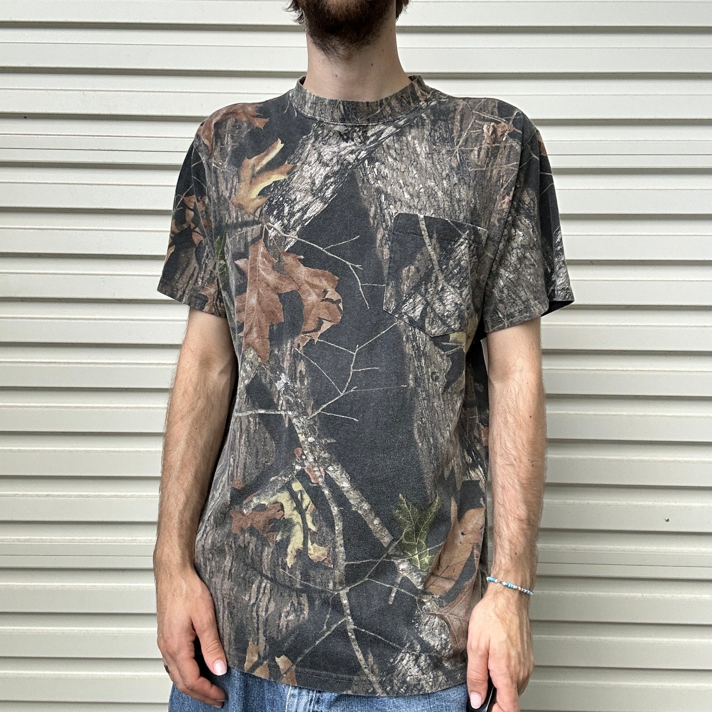 Vintage Mossy Oak Camo Tee - L