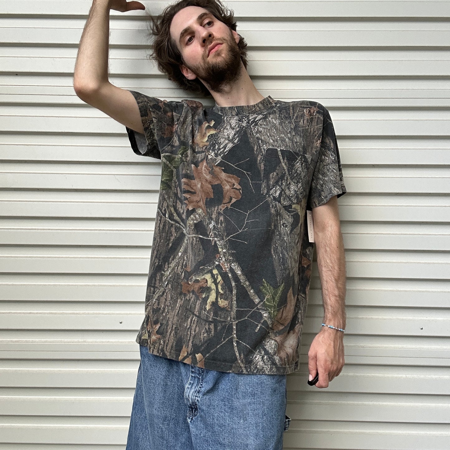 Vintage Mossy Oak Camo Tee - L