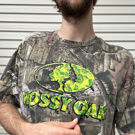 Vintage Mossy Oak Camo Tee - L