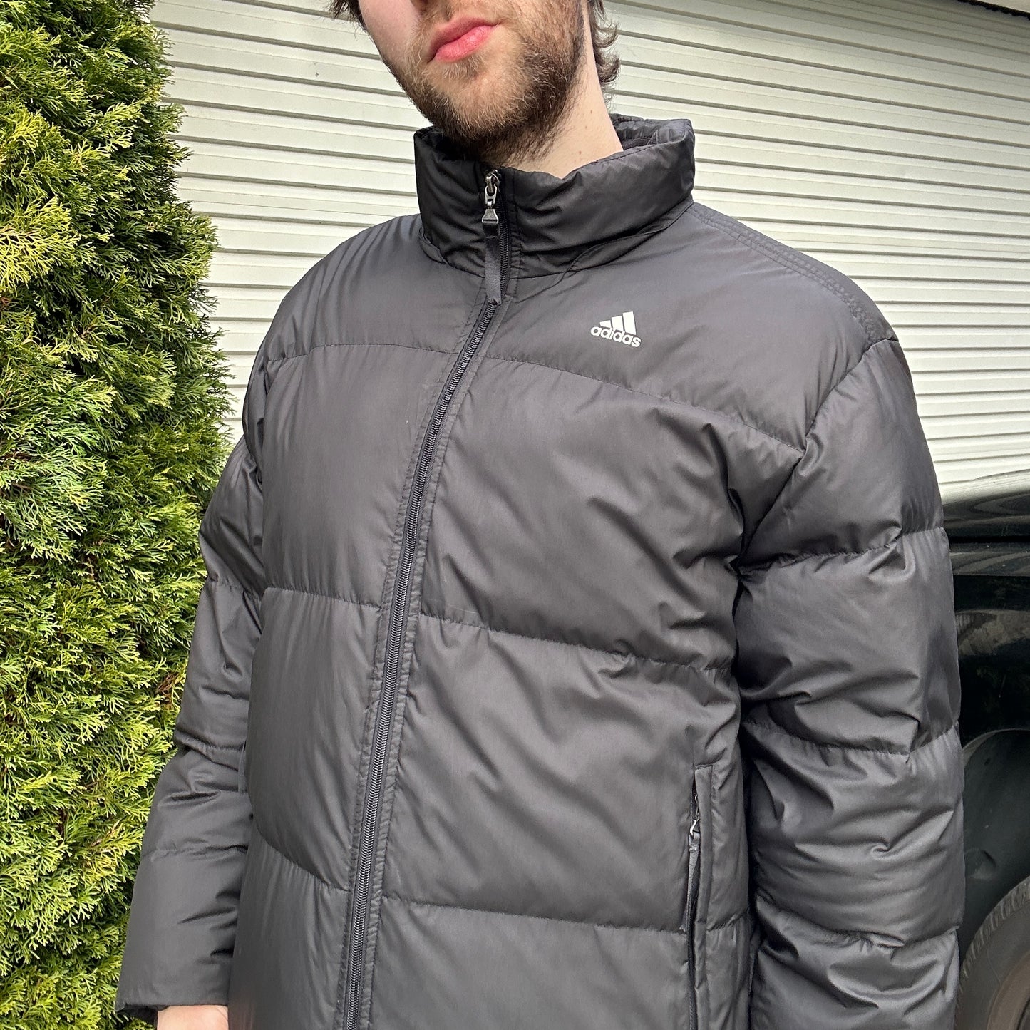 Vintage 2000's Black Adidas Puffer Jacket - L