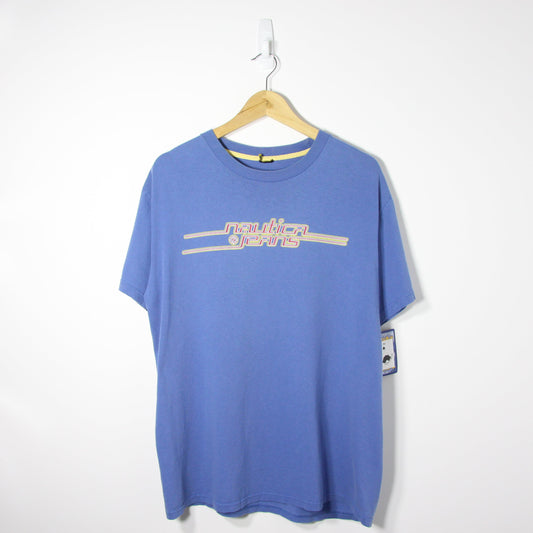 1990's Nautica Graphic Tee - L