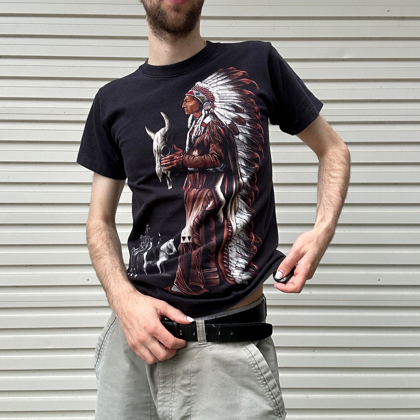 Vintage Rock Eagle Graphic Tee - M