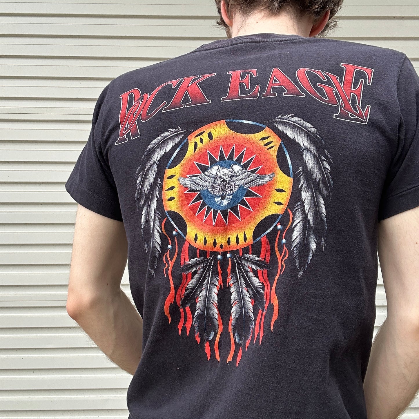 Vintage Rock Eagle Graphic Tee - M