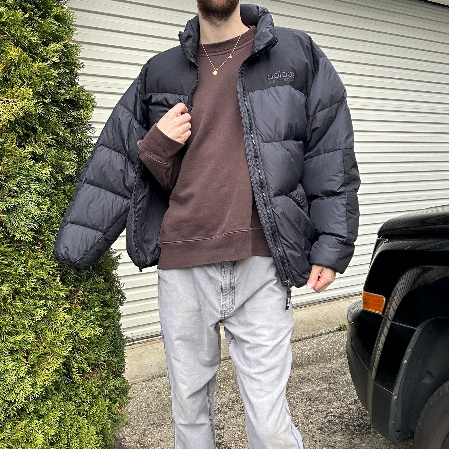 Vintage Adidas Adventure Puffer Jacket - L/XL