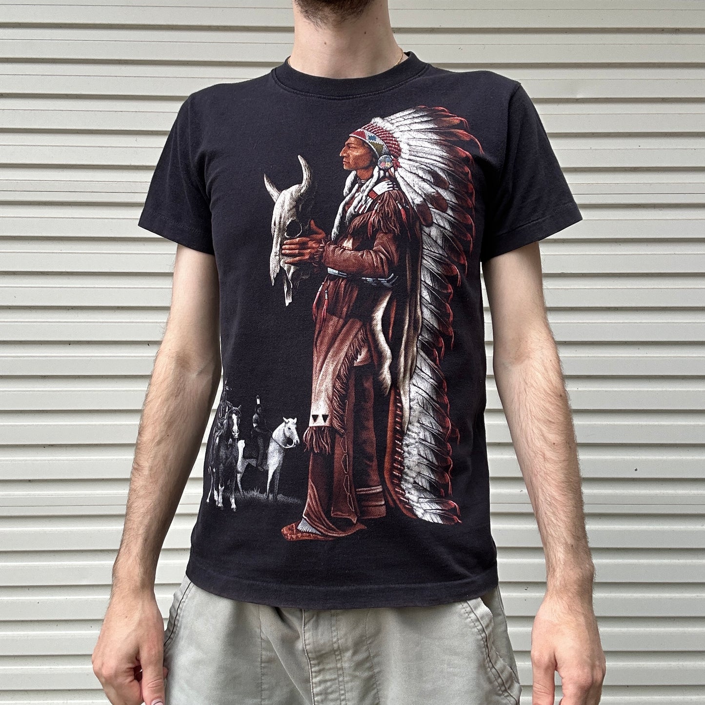 Vintage Rock Eagle Graphic Tee - M