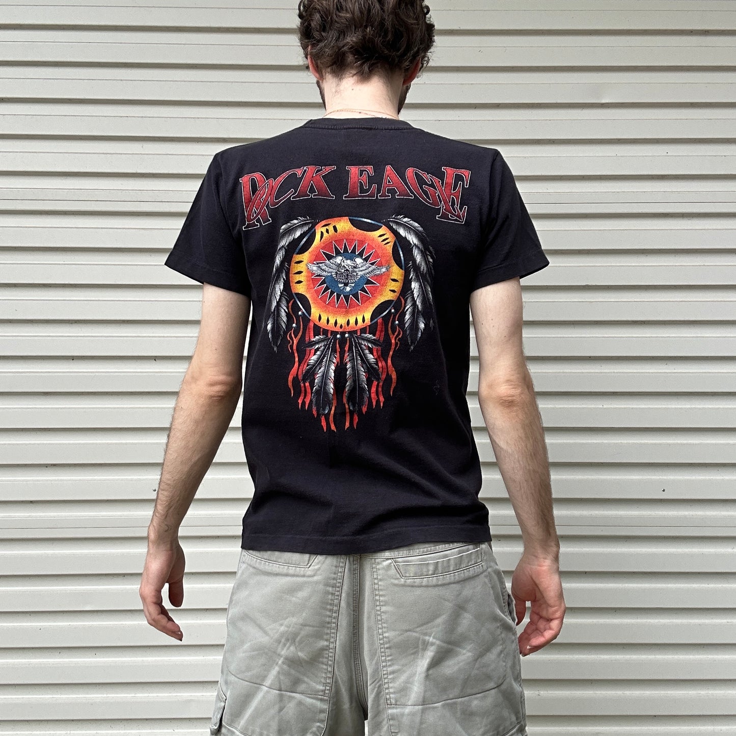 Vintage Rock Eagle Graphic Tee - M