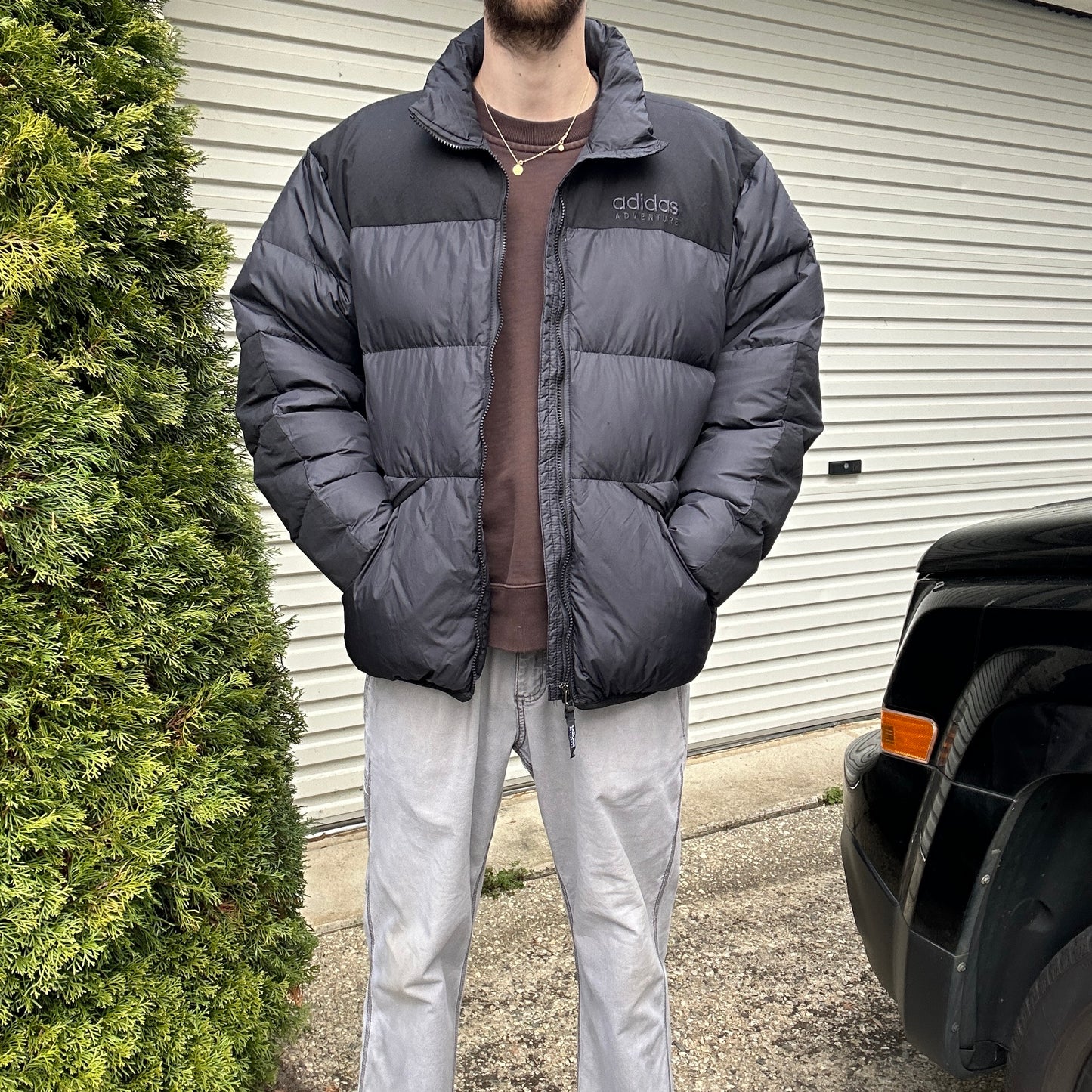 Vintage Adidas Adventure Puffer Jacket - L/XL