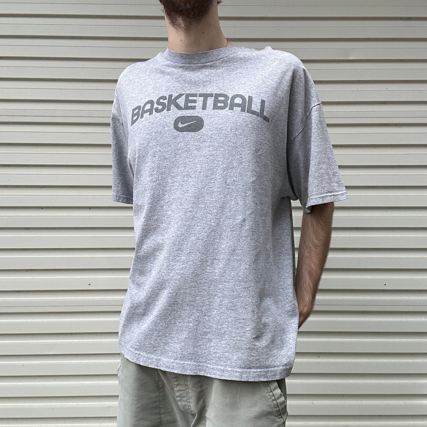 Vintage Nike Basketball Graphic Tee - XL