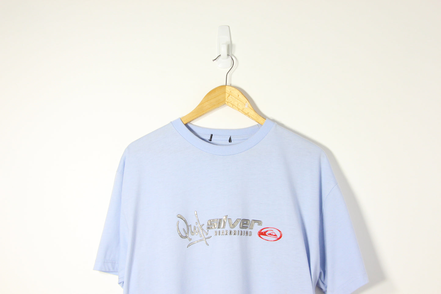 2000's Quiksilver Blue Surf Tee - L/XL