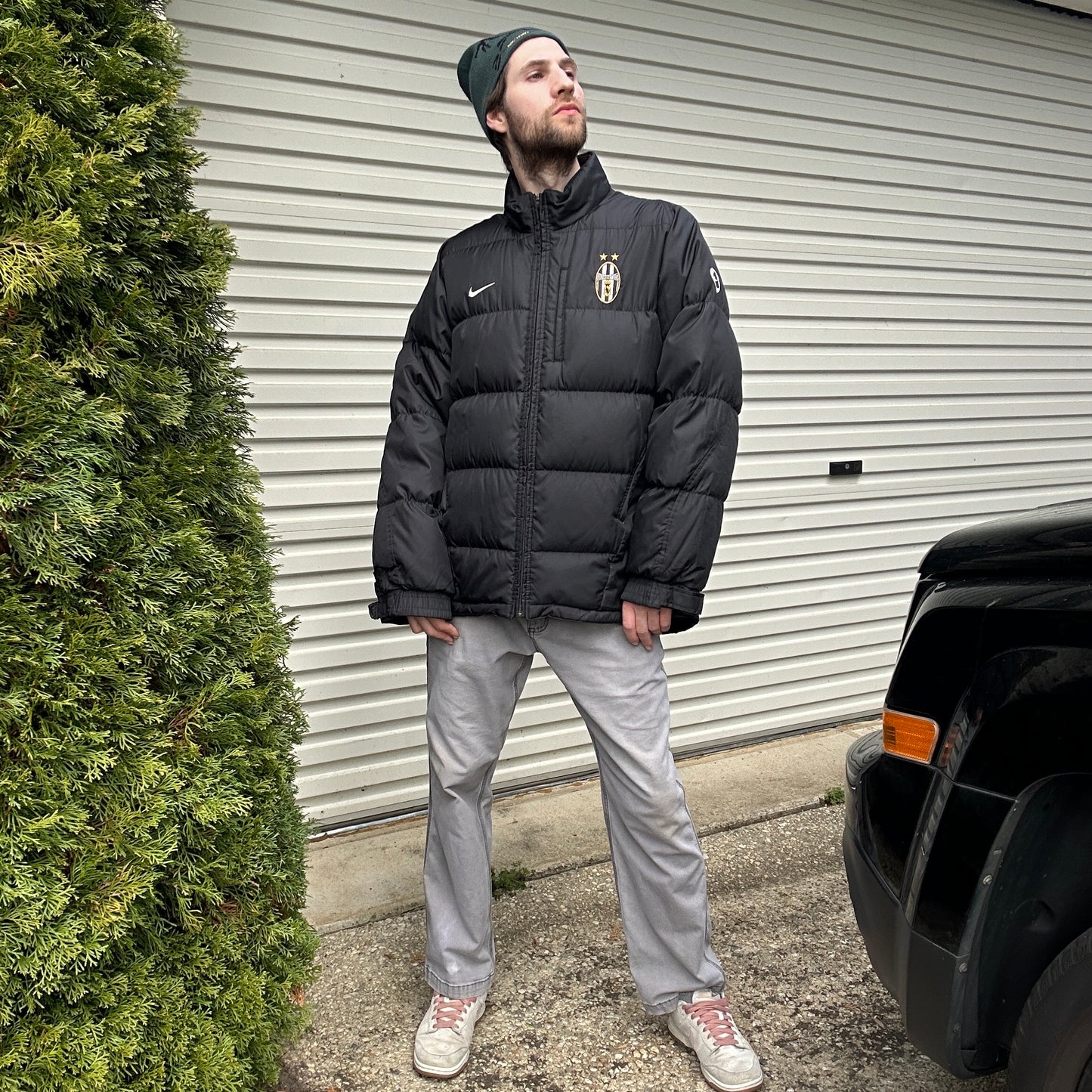 Vintage Nike Juventus Puffer Jacket - L