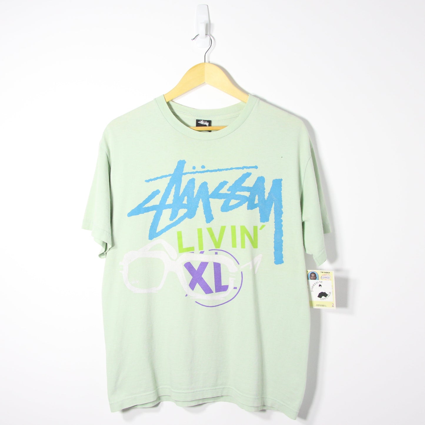 1990's Stussy Graphic Tee - M