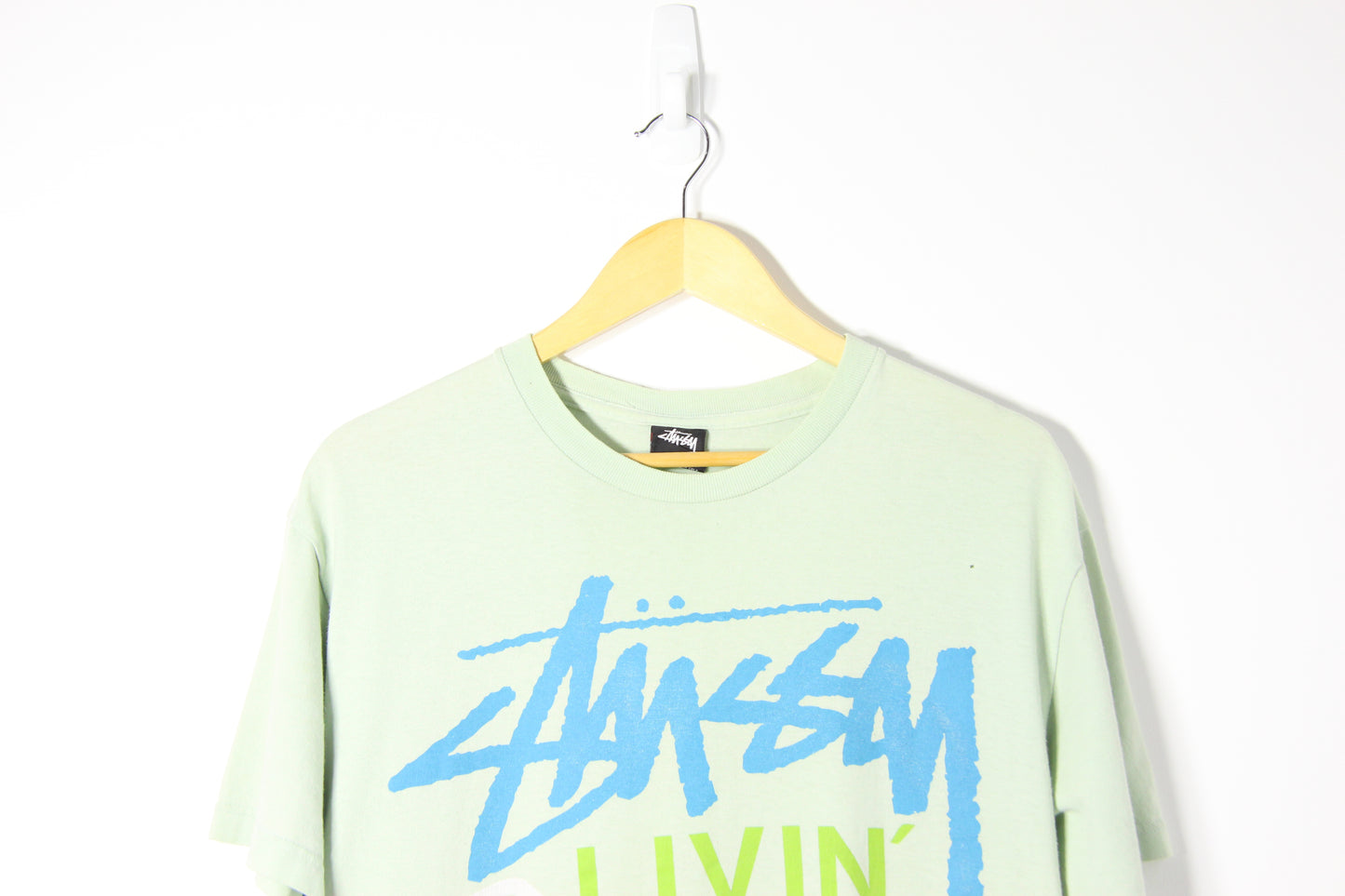 1990's Stussy Graphic Tee - M