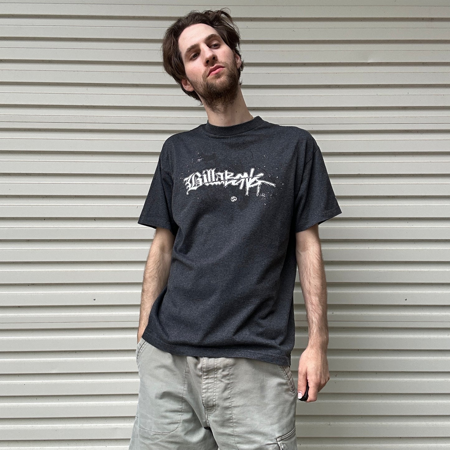 Vintage Grey Billabong Graphic Tee - L