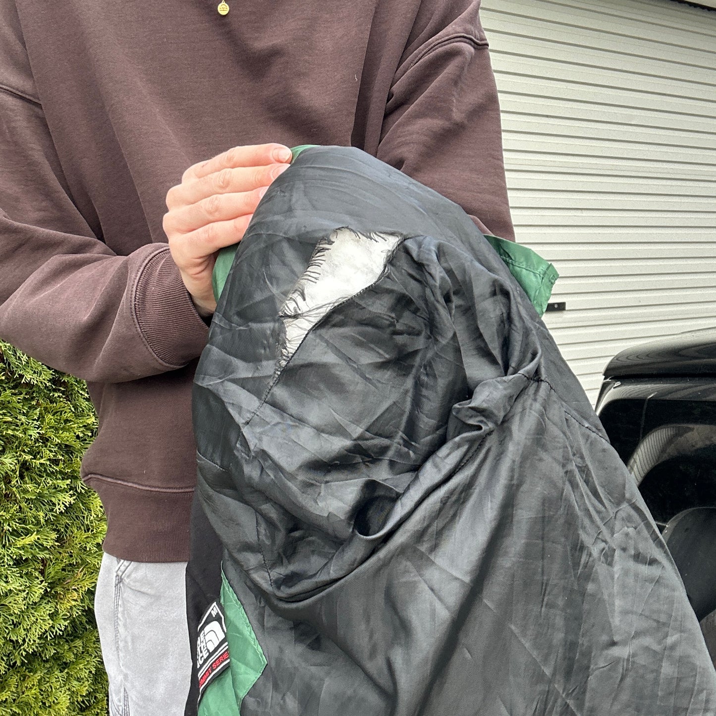Vintage Green North Face Puffer - M