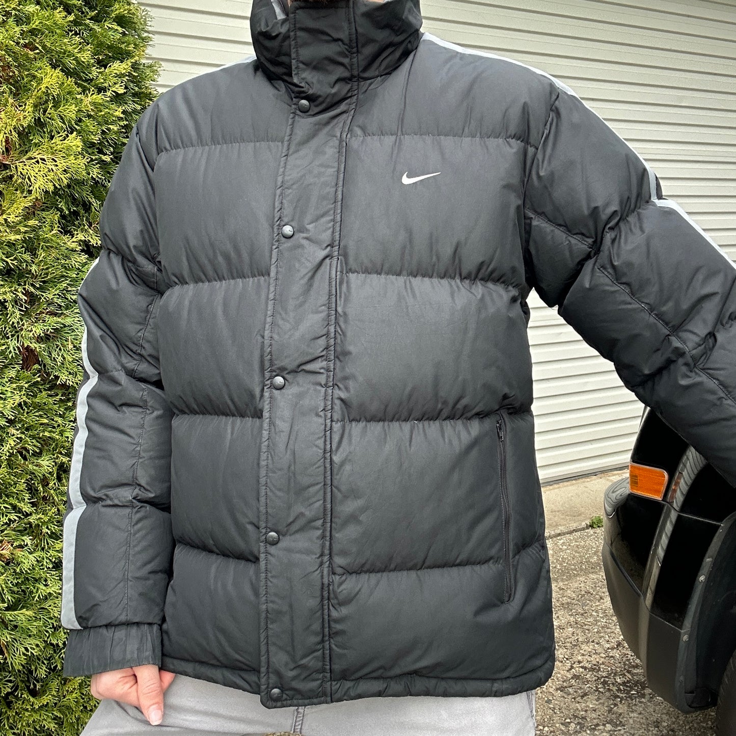 Vintage 2000's Black Nike Puffer Jacket - XL