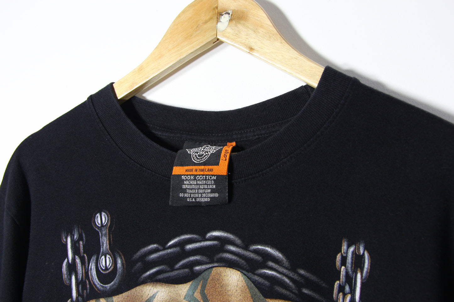 2000's Rock Eagle Skull Graphic Tee - L