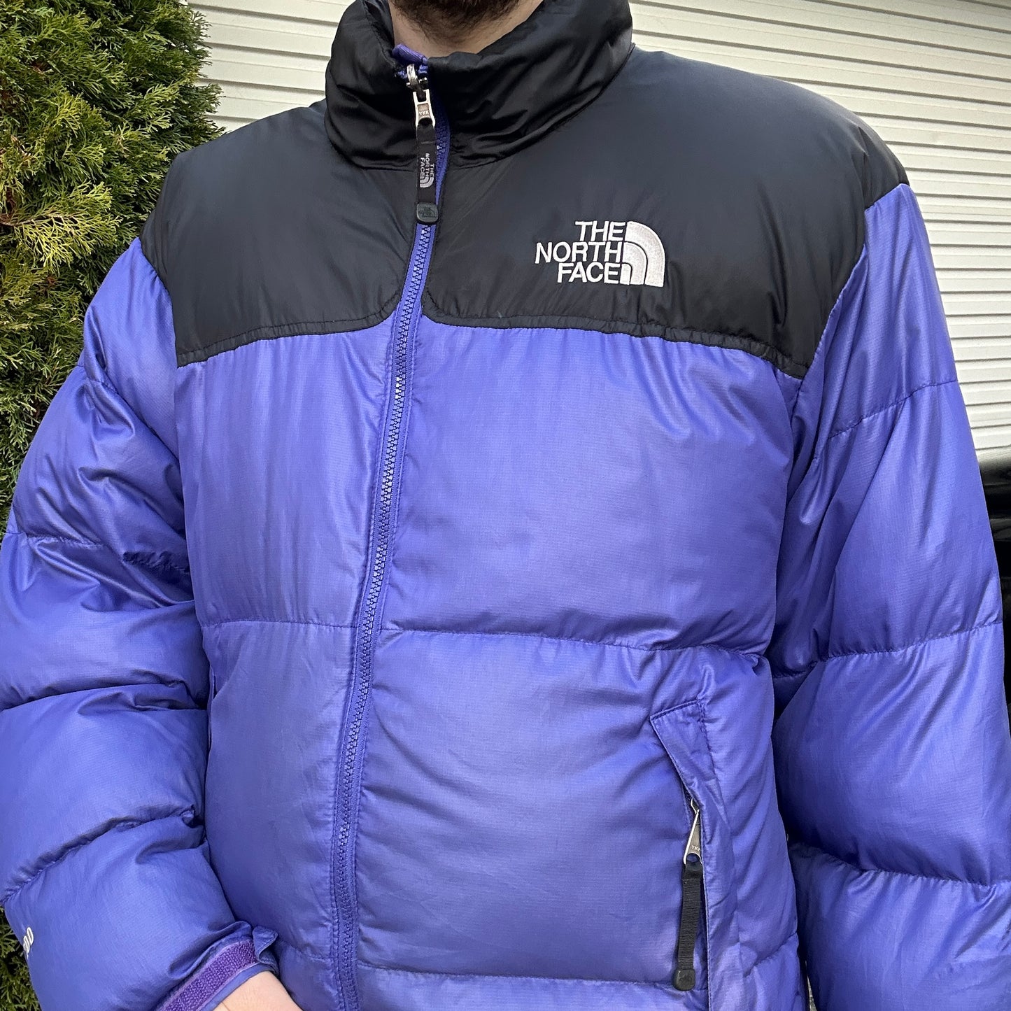 Vintage 2000's Purple North Face Puffer Jacket - L