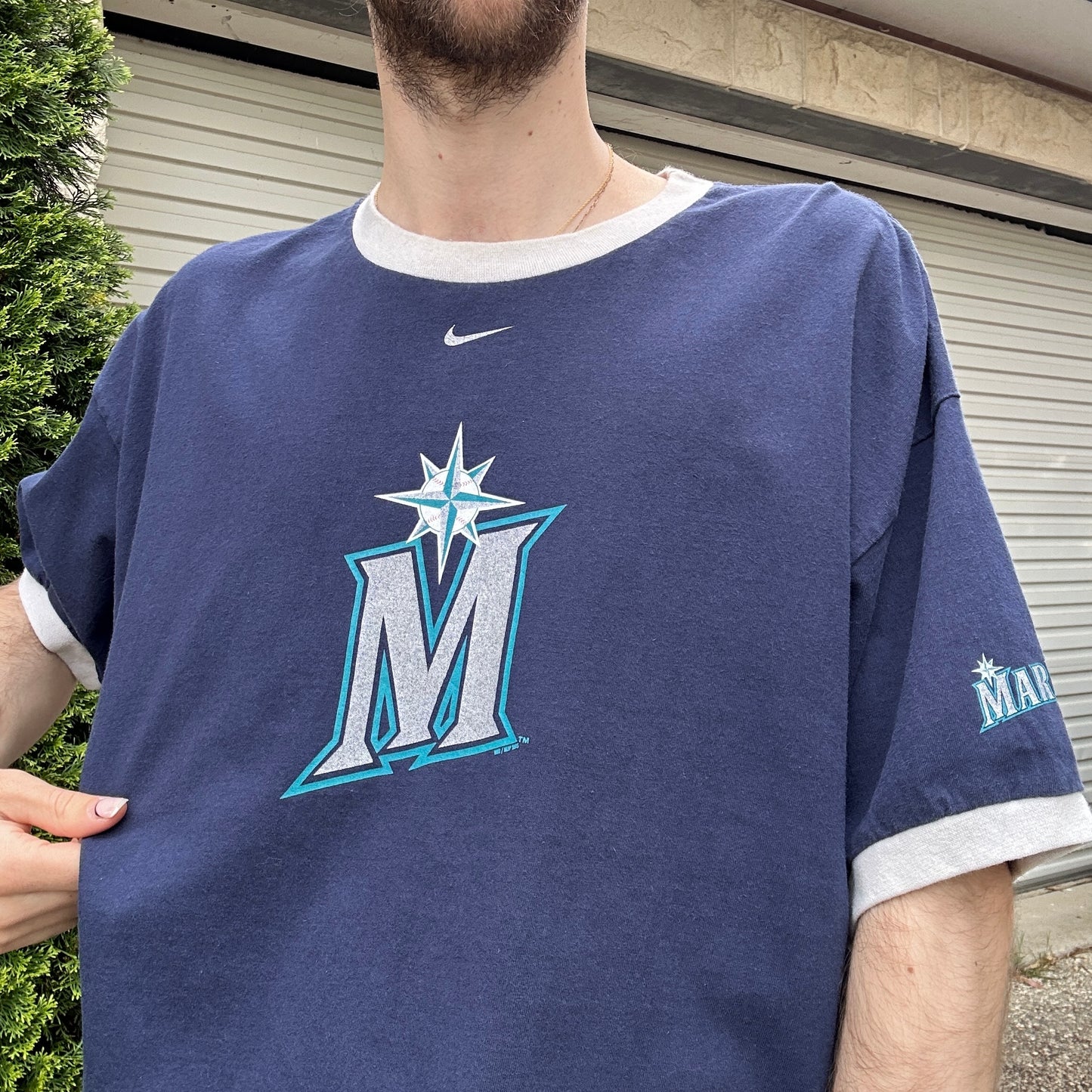 Vintage Nike Mariners Graphic Tee - XL