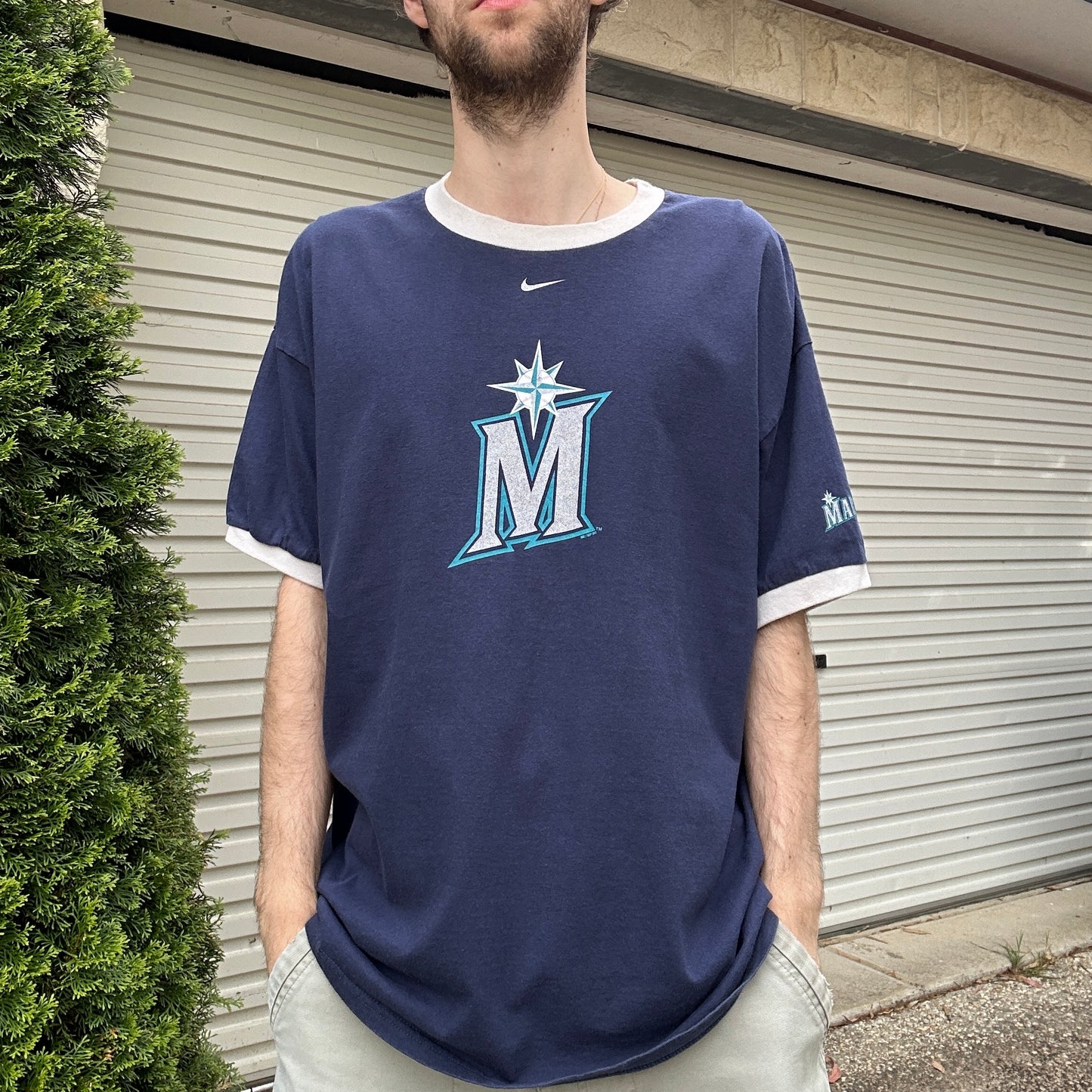 Vintage Nike Mariners Graphic Tee - XL