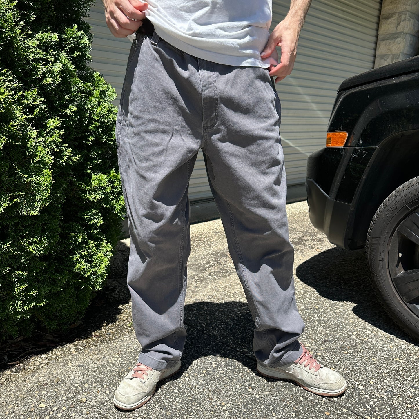 Vintage Carhartt Carpenter Pants Grey - 38