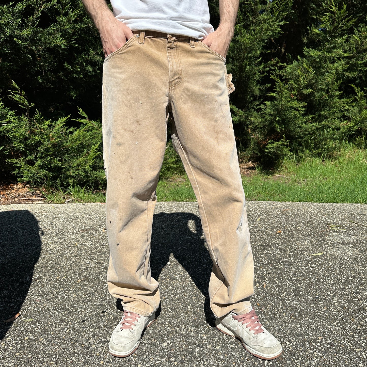 Vintage Dickies Carpenter Pants Cream - 32