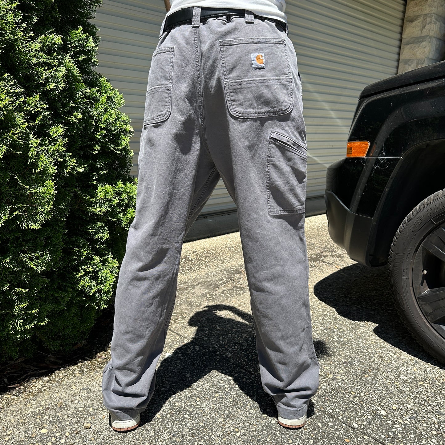 Vintage Carhartt Carpenter Pants Grey - 38