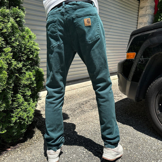 Vintage Carhartt Carpenter Pants Green - 36