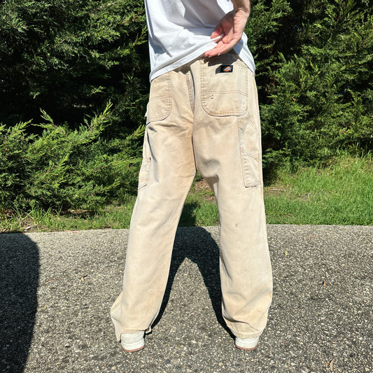 Vintage Dickies Carpenter Pants Cream - 36