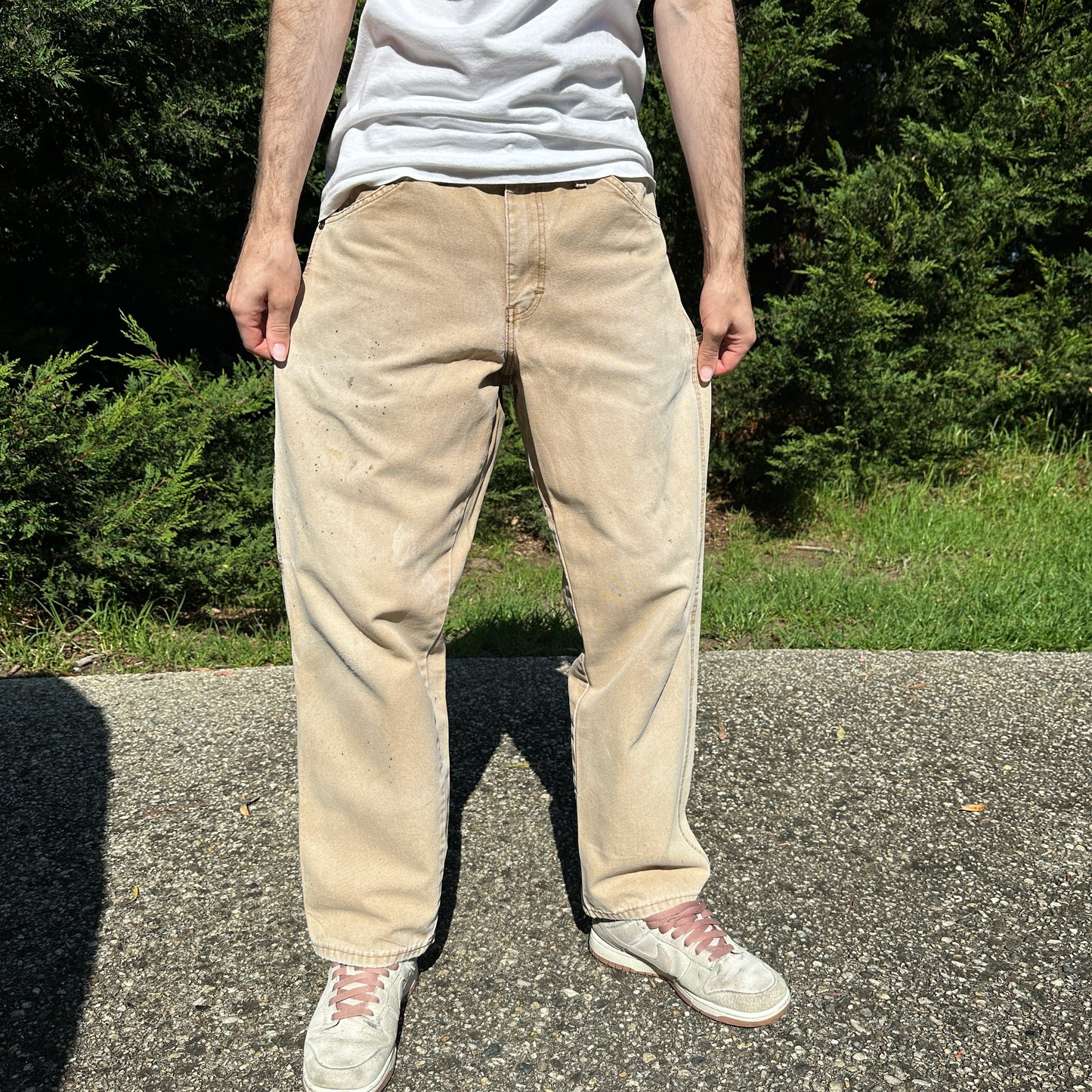 Vintage Dickies Carpenter Pants Cream - 32